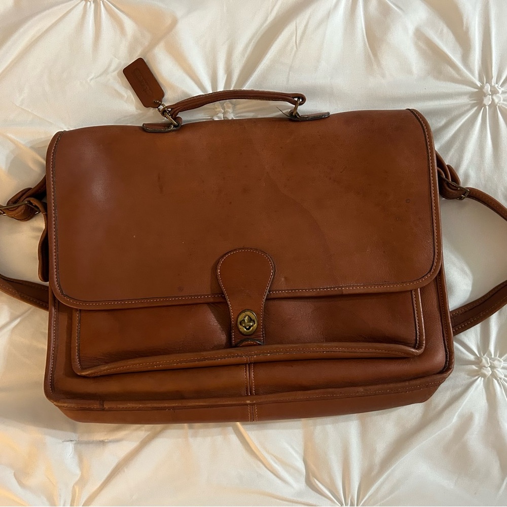 Vintage COACH  Leather Briefcase/Small laptop bag